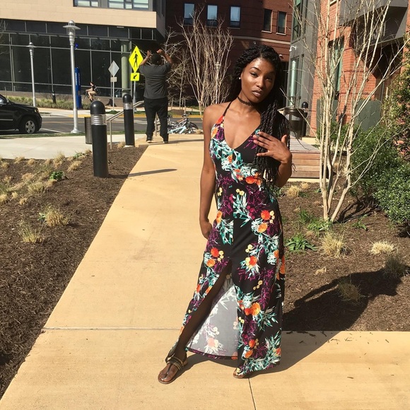 Multicolor maxi dress - Picture 4 of 4